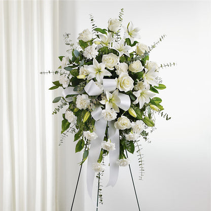 With Care Standing Spray –  Kenyon Ave Floral Co Inc, Wakefield RI