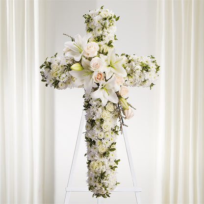 Spiritual Guidance Standing Spray –  Kenyon Ave Floral Co Inc, Wakefield RI