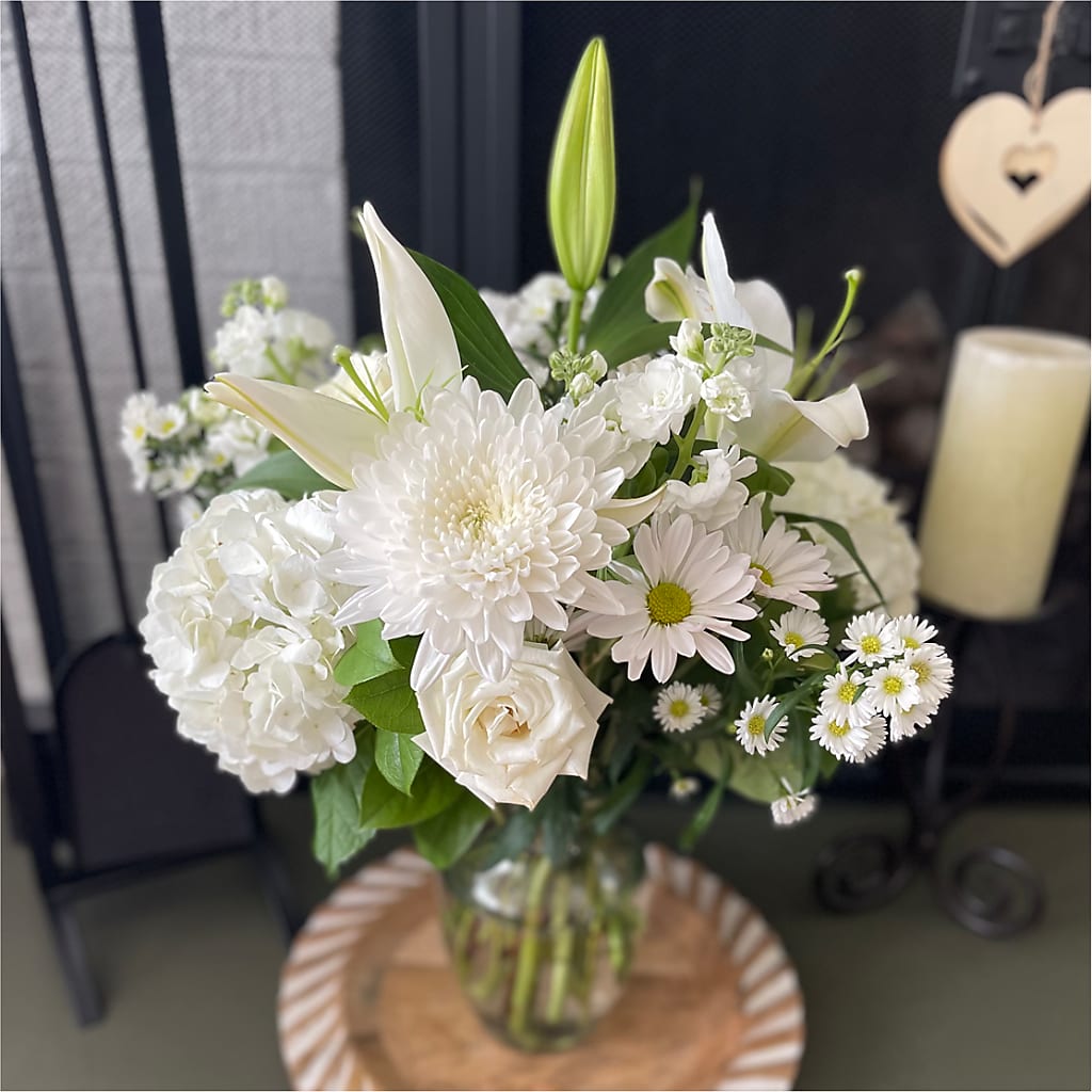 Classic Ivory – A Florist Original –  Kenyon Ave Floral Co Inc, Wakefield RI